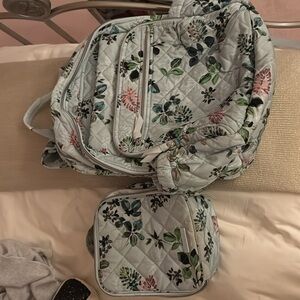 Vera Bradley large backpack and matching lunch box